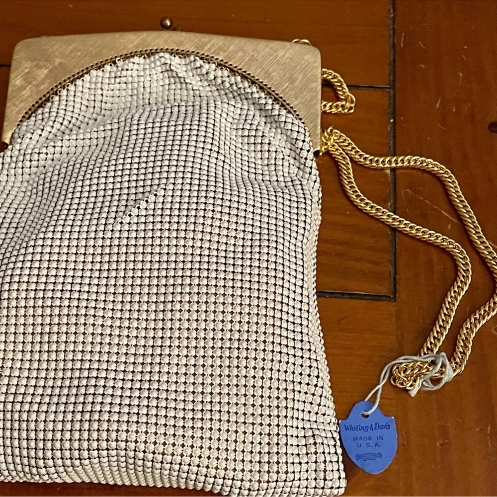 NWT VINTAGE Whiting and Davis Vintage Mesh Bag Schiaparelli Era - Picture 14 of 15